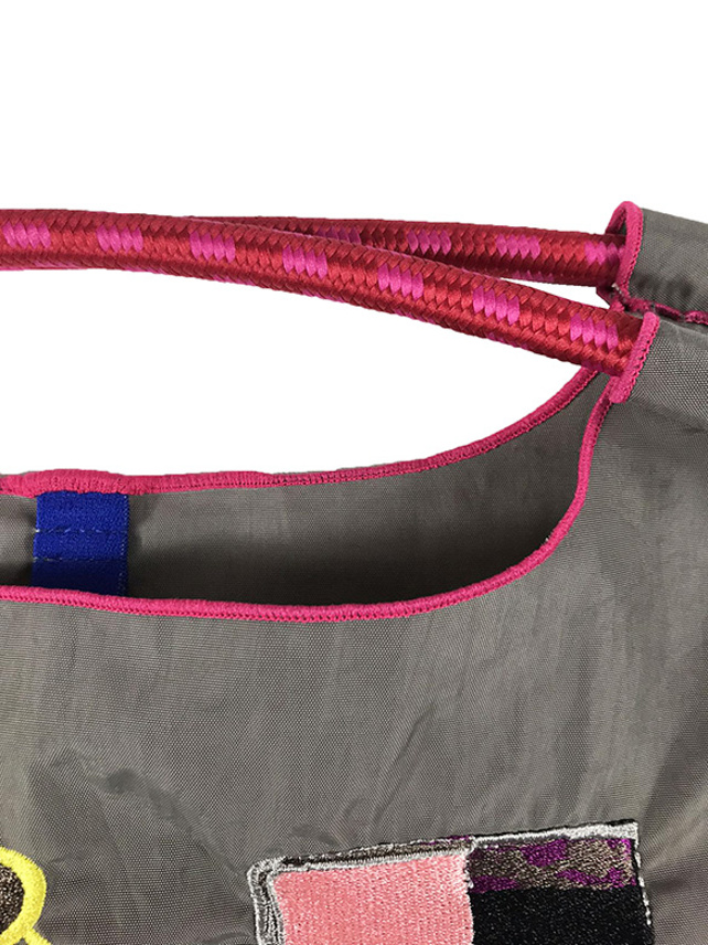 × ball&chain Cosmetic Colorful Design Bag M & Pink Shoulder Strap