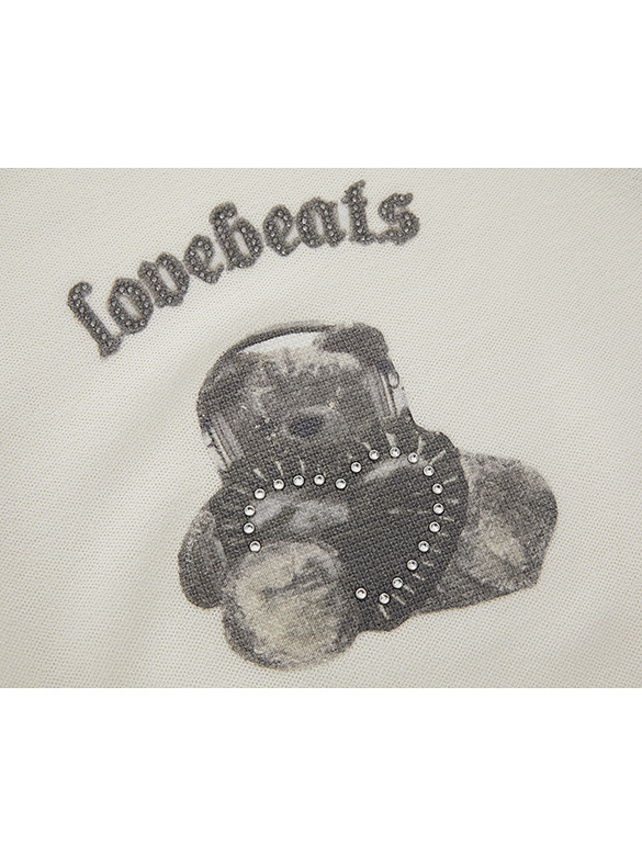 Teddy Bear Raglan Sleeves Knit