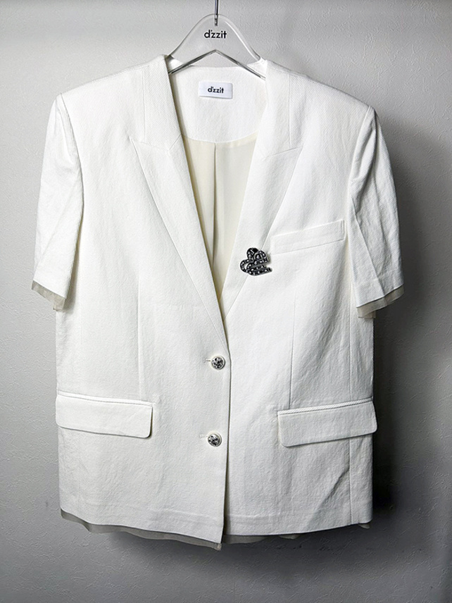 Hem Design White Jacket
