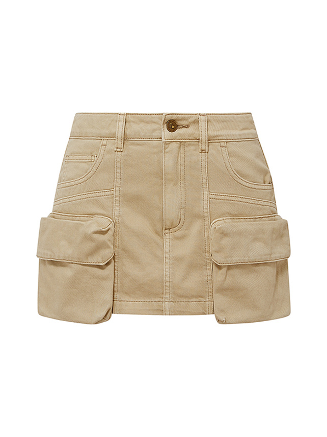 Big Pocket Cargo Denim Short Pants