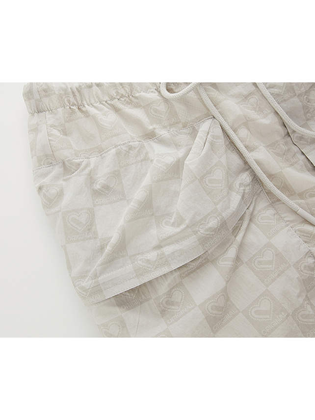 Printed Nylon Skirt