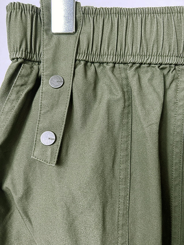 Military Cloth Cargo Skirt