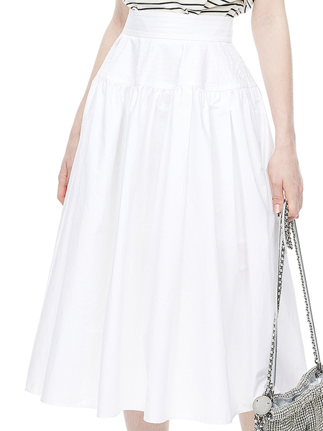 White Flare Skirt