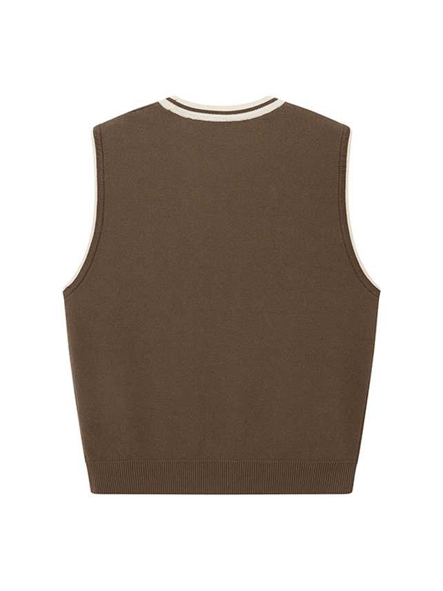 Patch Sleeveless Knit