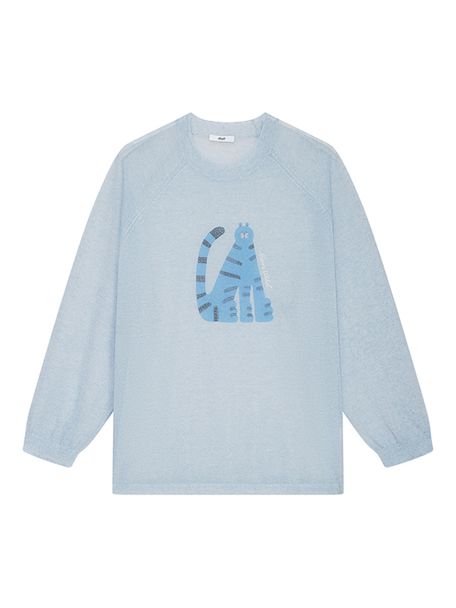 Animal Design Sheer Knit