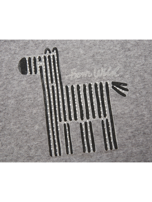 Animal Design Sheer Knit