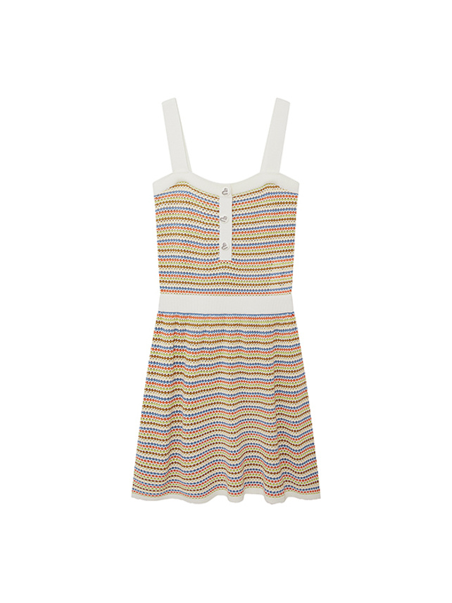 Multi Color Stripe Knit Dress