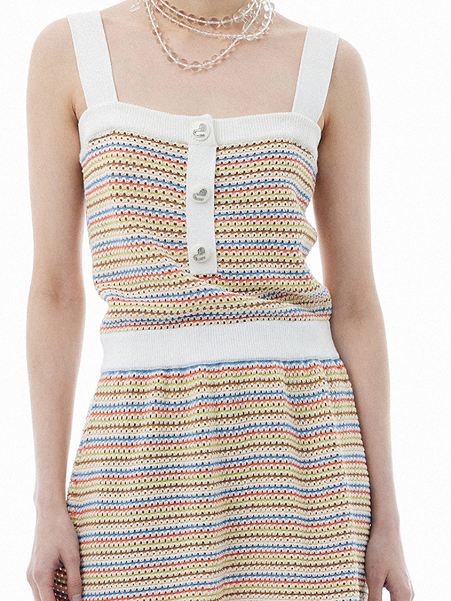 Multi Color Stripe Knit Dress