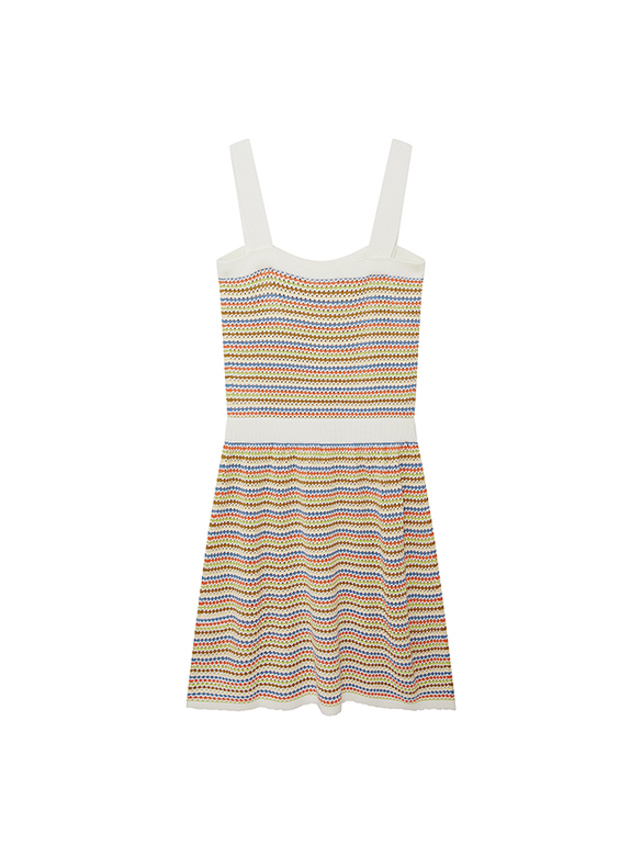 Multi Color Stripe Knit Dress