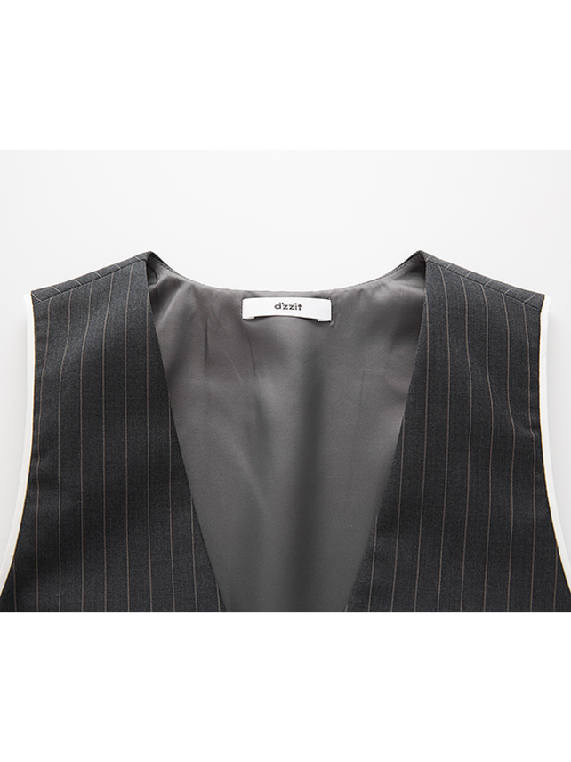 Pin-Stripe Vest