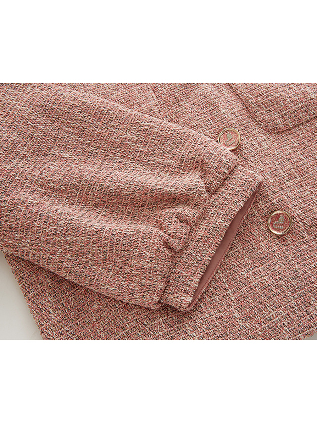 Pink Tweed Feminine Jacket