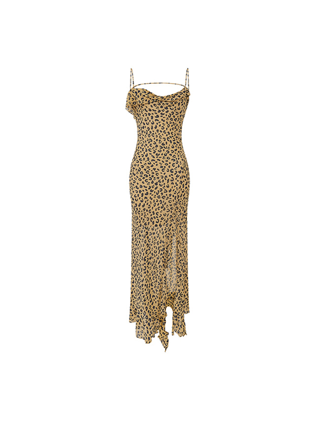 Leopard Printed Cami-Dress