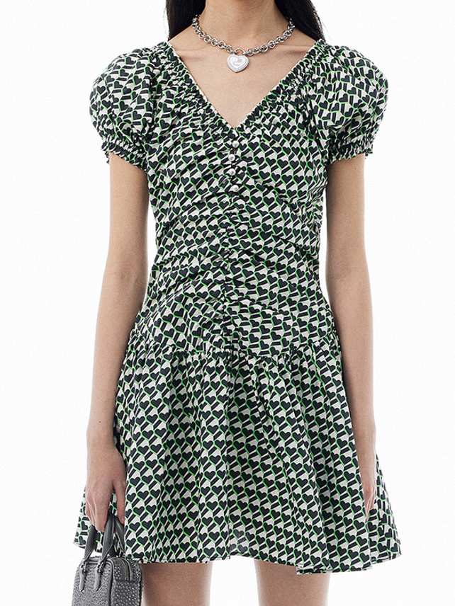 Heart Printed Dress