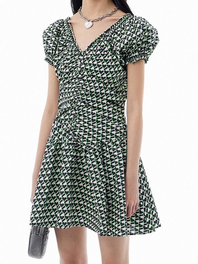 Heart Printed Dress