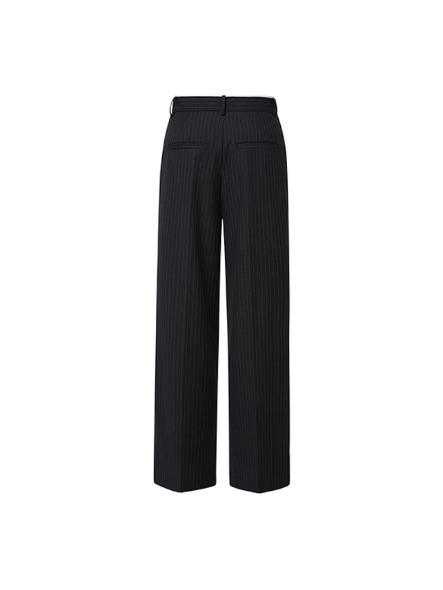 Pin-Stripe Tuck Pants