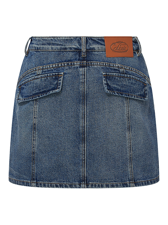 Denim Cargo Short Pants