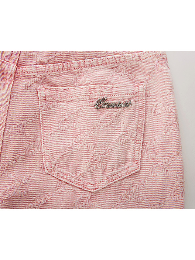 Monogram Pink Denim Pants