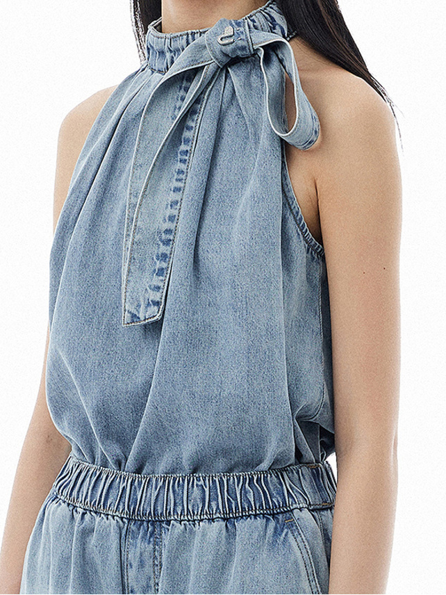 Soft Holter Denim Top