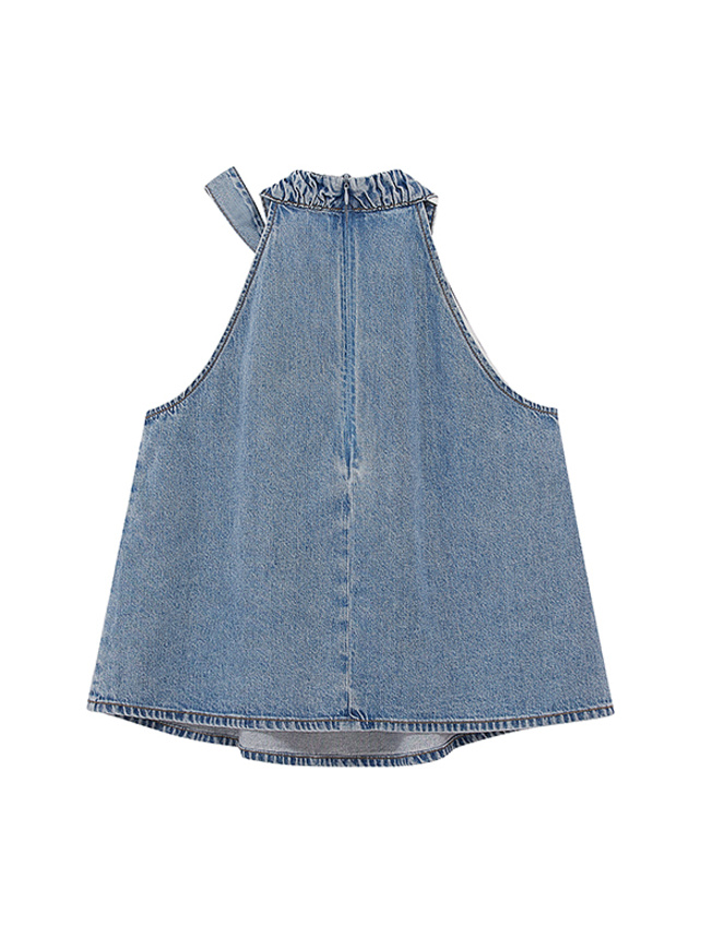 Soft Holter Denim Top