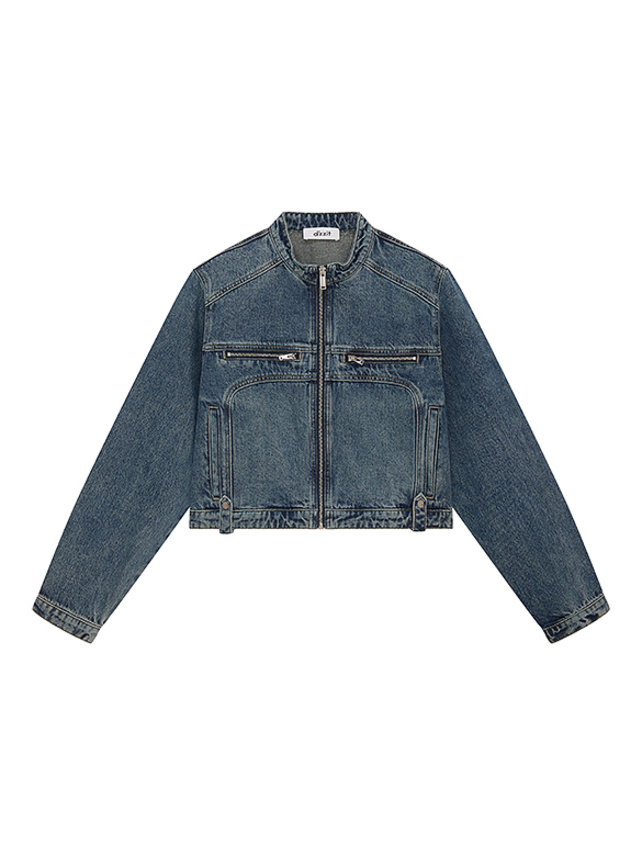 Zipper Riders Denim Jacket