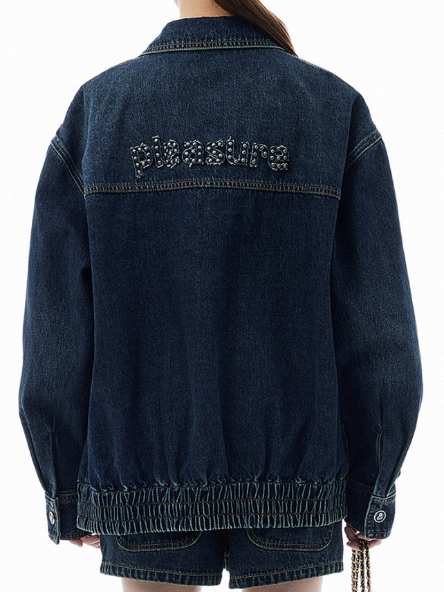 Back Side Design Denim Blouson