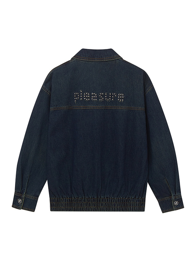 Back Side Design Denim Blouson