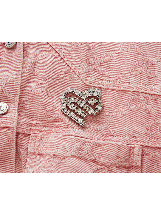 Monogram Pink Denim Jacket