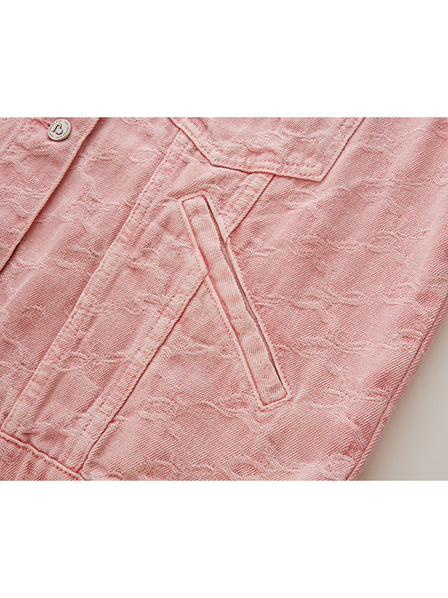 Monogram Pink Denim Jacket