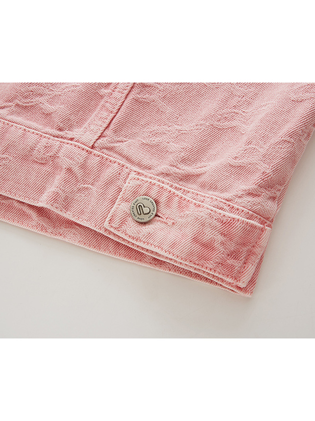 Monogram Pink Denim Jacket