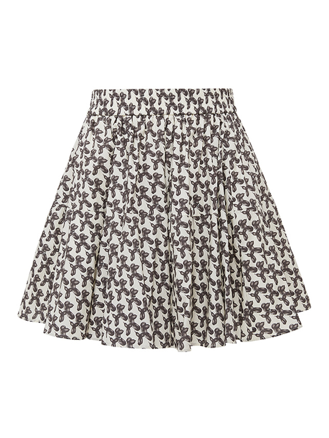 Balloon Dog Printed Skirt