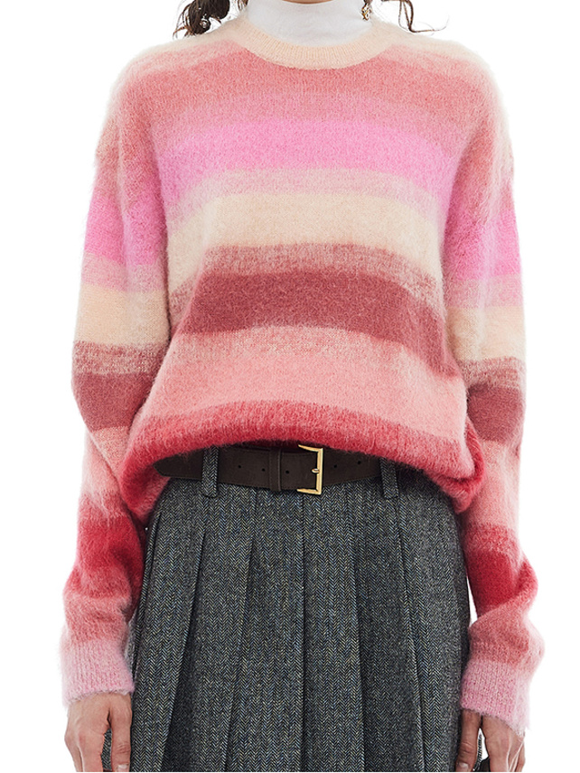 Pink Stripe Knit