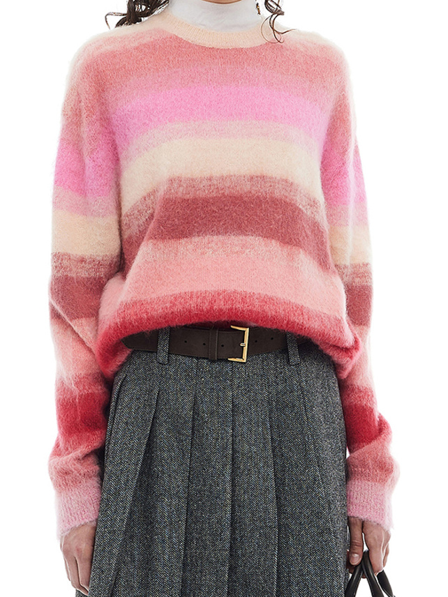 Pink Stripe Knit