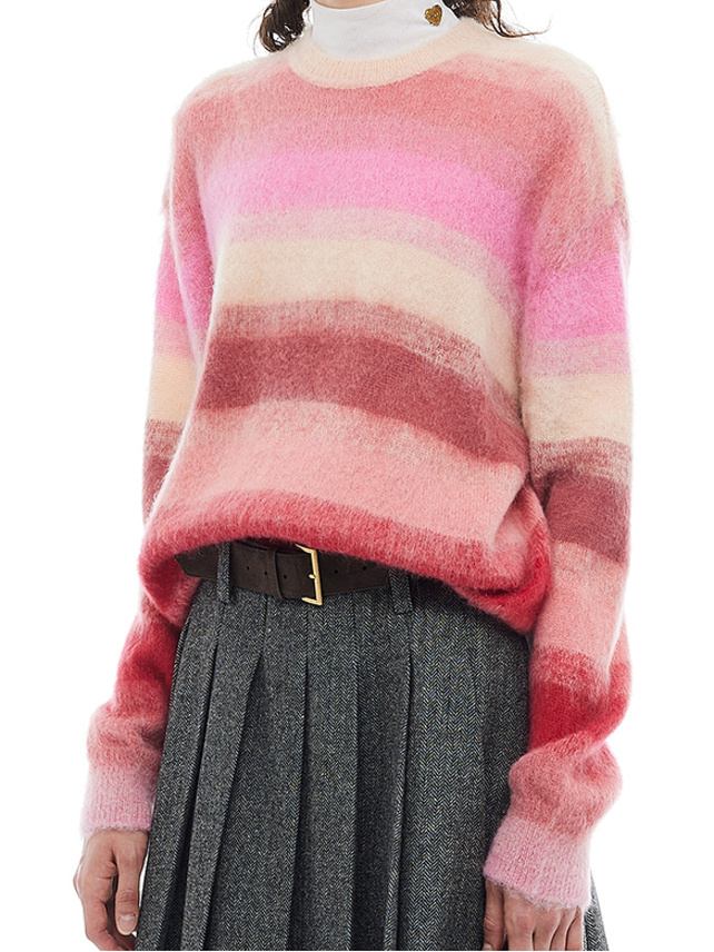 Pink Stripe Knit