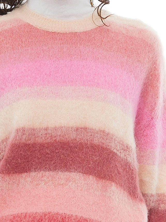 Pink Stripe Knit