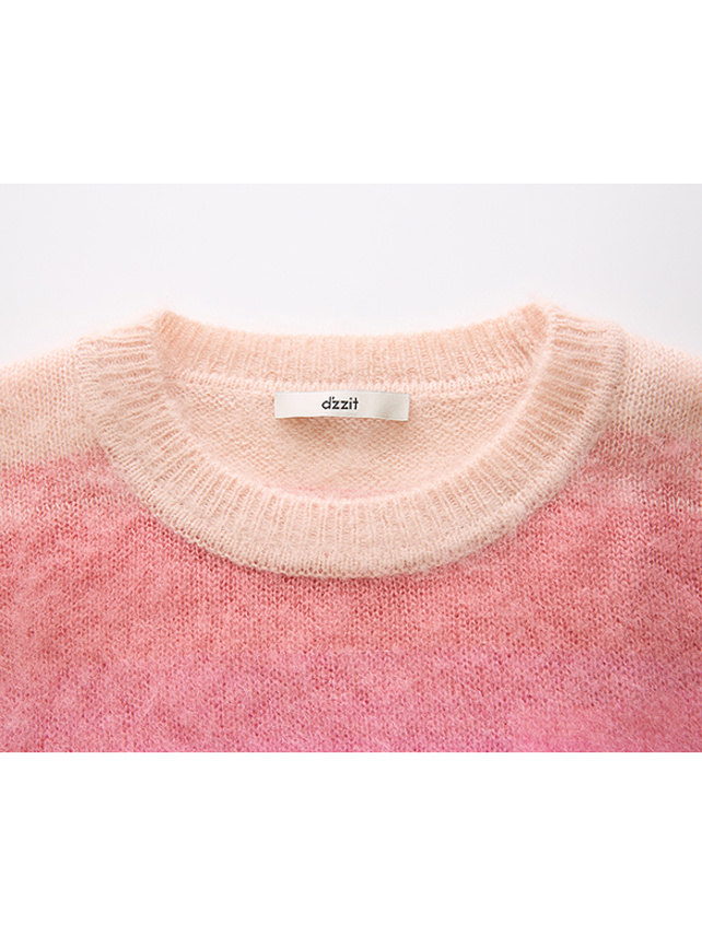 Pink Stripe Knit