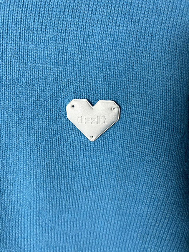 Heart Patch Color knit