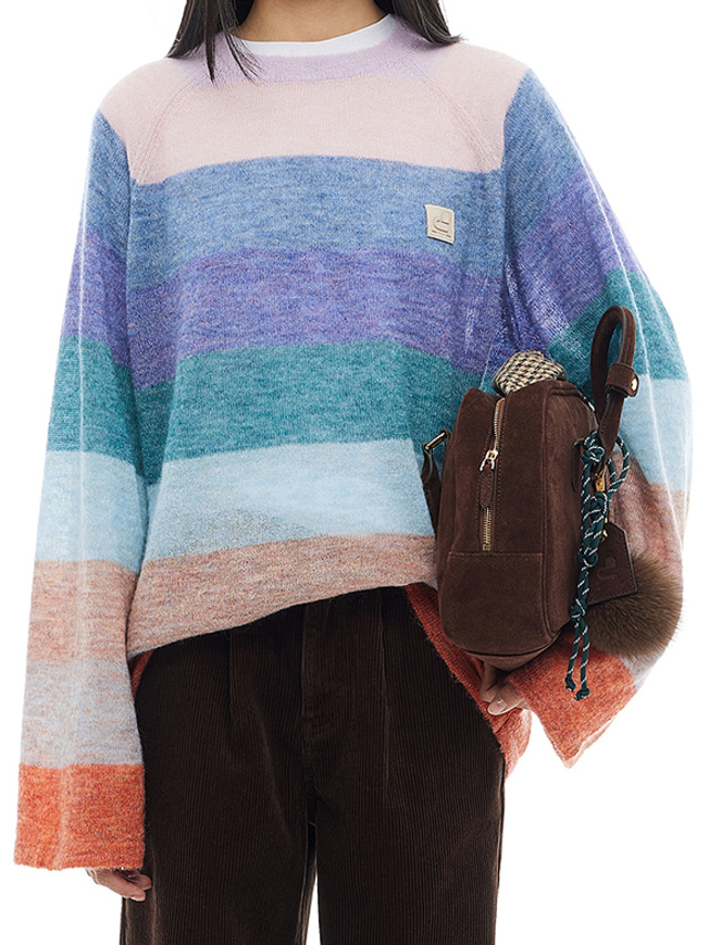 Multi Color Stripe Knit