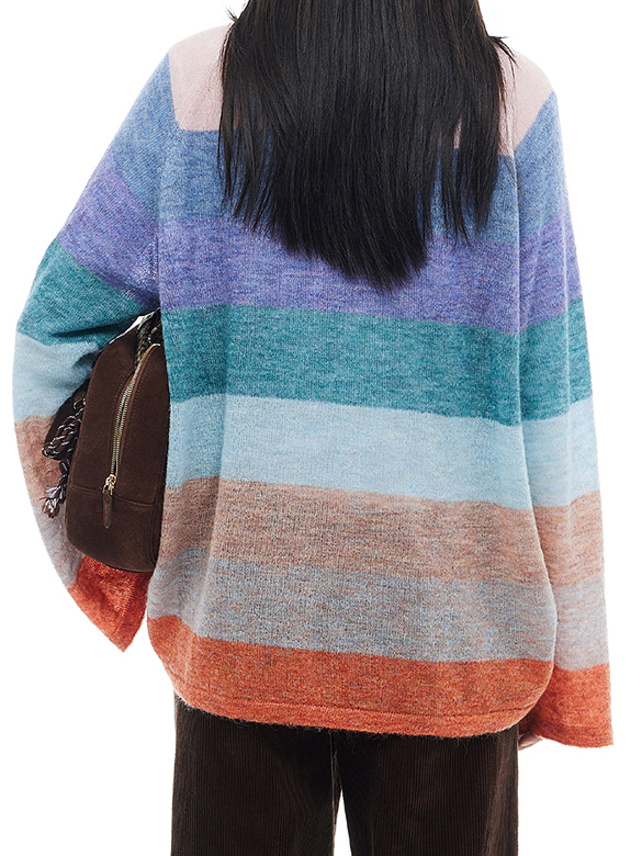 Multi Color Stripe Knit