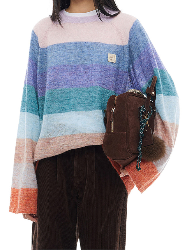 Multi Color Stripe Knit