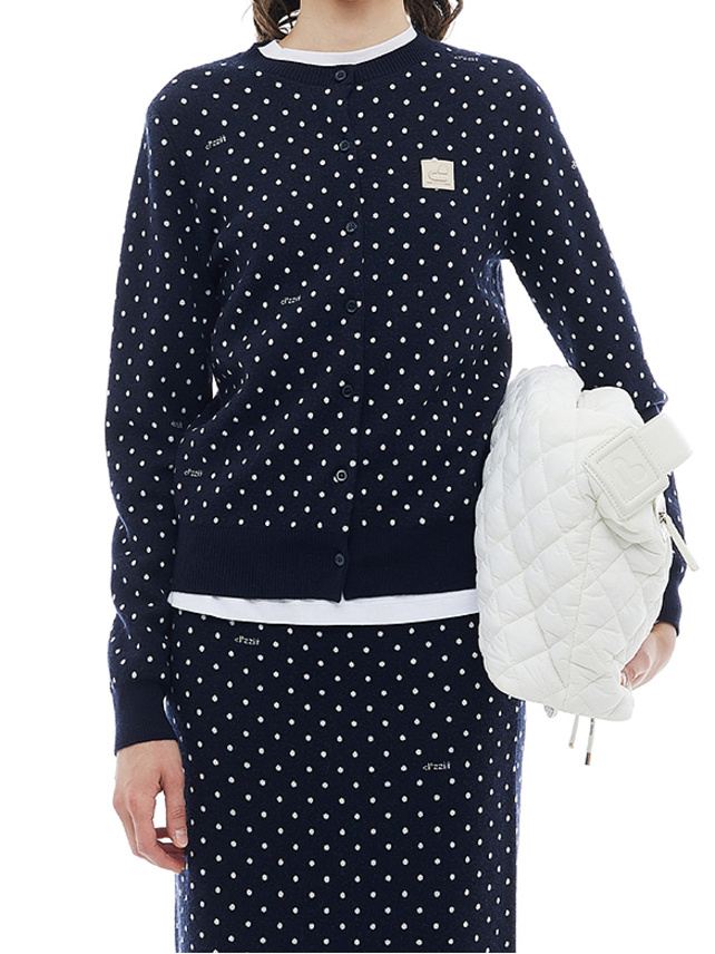 Embroidery Polka Dot Knit