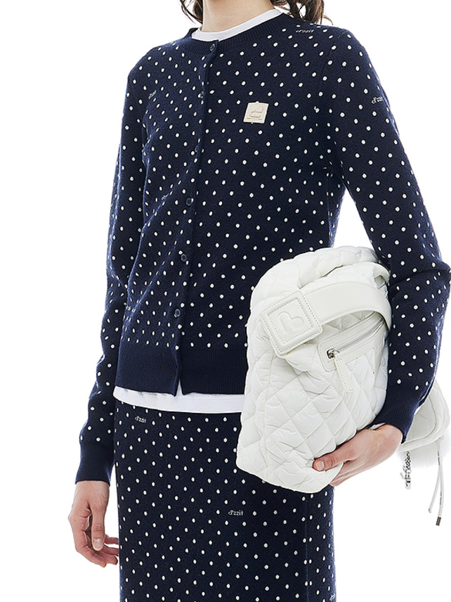 Embroidery Polka Dot Knit