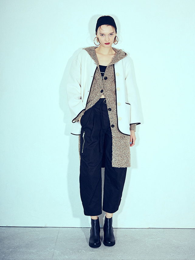 Long Length Hoodie Knit Gawn