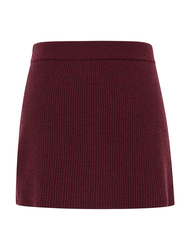 Ridge Knitting Skirt