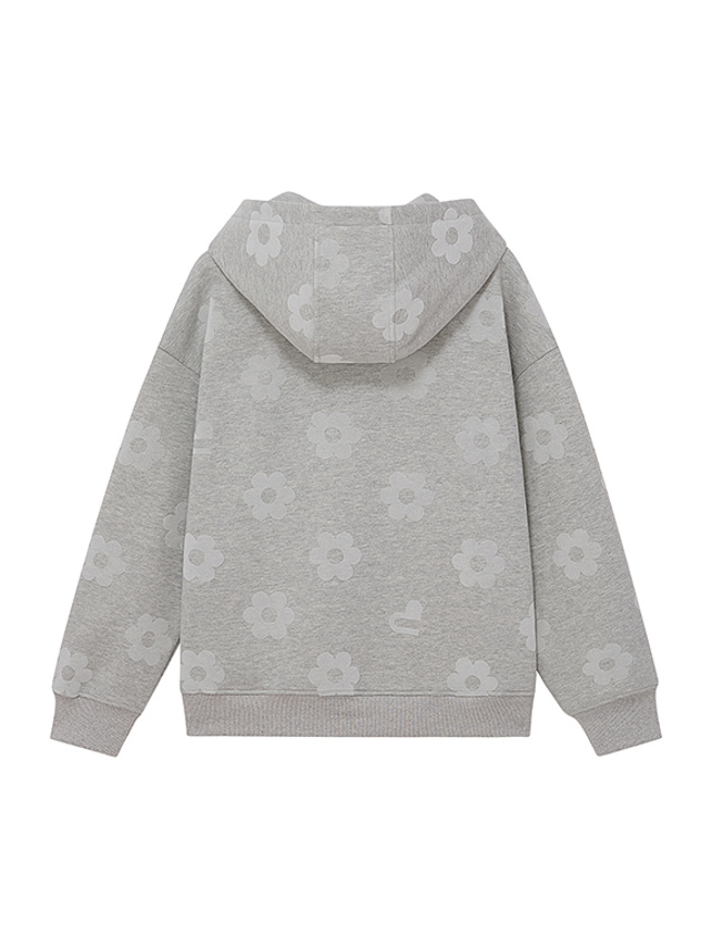 Flower Design Sweat Hoodie