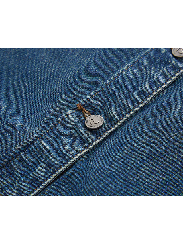 Logo One-Point Denim Blouson