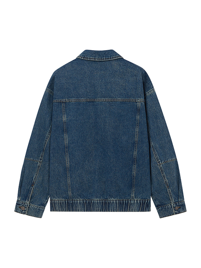 Logo One-Point Denim Blouson