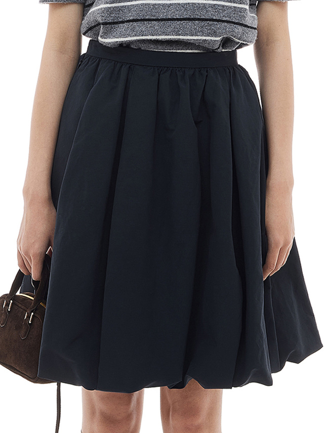 Cotton Nylon Volume Skirt