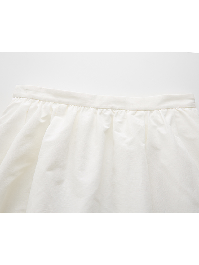 Cotton Nylon Volume Skirt