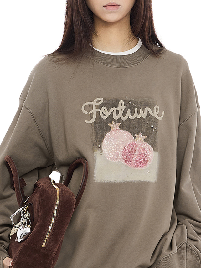 Beads Design Fruits Sweatshirt