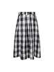 Checkered Flare Skirt